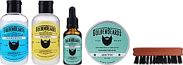 Zestaw - Golden Beards Starter Beard Kit Arctic (balm 60 ml + oil 30 ml + shmp 100 ml + cond 100 ml + brush) — Zdjęcie N2