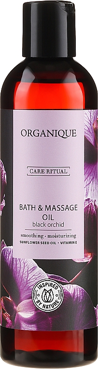 Olejek do kąpieli i masażu Czarna Orchidea - Organique HomeSpa Bath & Massage Oil — Zdjęcie N3