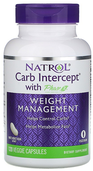 PRZECENA! Kontrola wagi, Faza 2 Kontrola węglowodanów - Natrol Carb Intercept Weight Management * — Zdjęcie N1