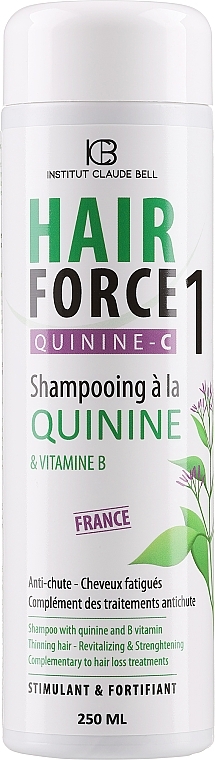Szampon przeciw wypadaniu włosów z chininą - Institut Claude Bell Hair Force One Quinine C Shampooing Anti-Chute — Zdjęcie N1