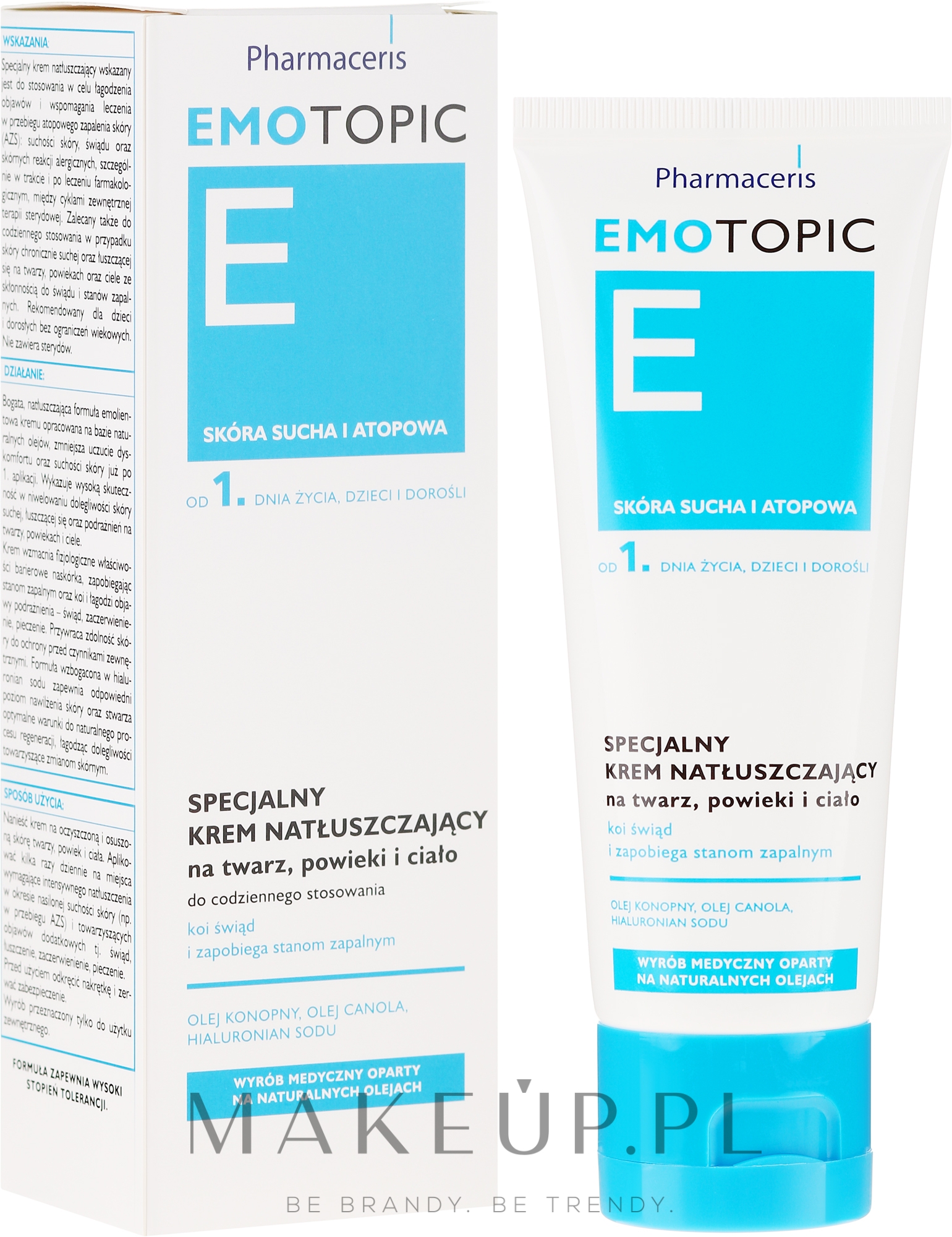 Specjalny krem natłuszczający na twarz, powieki i ciało - Pharmaceris E Emotopic Special Cream — Zdjęcie 75 ml