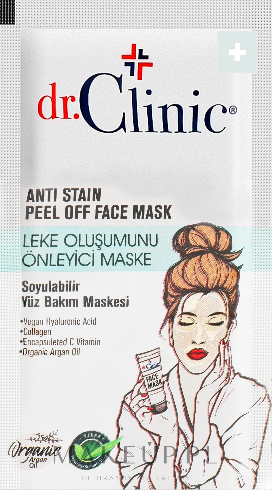 Maska-peeling przeciw przebarwieniom - Dr. Clinic Anti-Spot Face Mask — Zdjęcie 12 ml