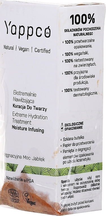 PRZECENA! Ekstremalnie nawilżające serum do twarzy - Yappco Extreme Hydrating Treatment * — Zdjęcie N2