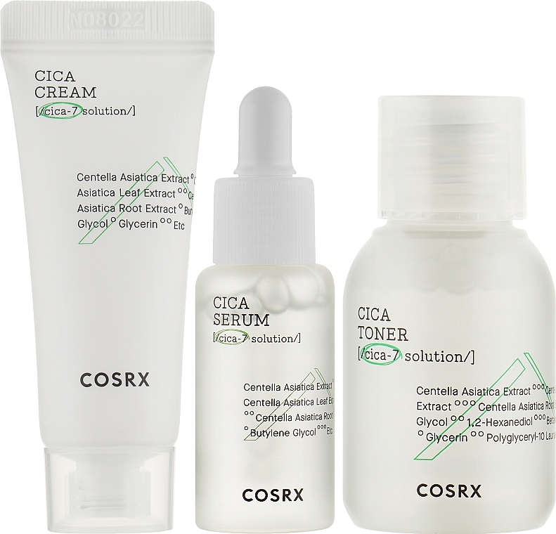 Zestaw do pielęgnacji skóry wrażliwej - Cosrx Pure Fit Trial Kit (toner/30ml + serum/10ml + cr/15ml) — Zdjęcie N2