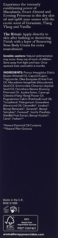 Odżywczy olejek do ciała - Aromatherapy Associates Support Nourishing Body Oil — Zdjęcie N3