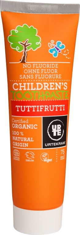 Organiczna pasta do zębów dla dzieci Wieloowocowa - Urtekram Children’s Toothpaste Tuttifrutti — Zdjęcie N3