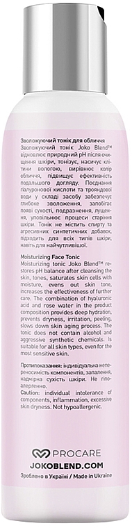 Nawilżający tonik do twarzy - Joko Blend Moisturizing Face Tonic — Zdjęcie N3