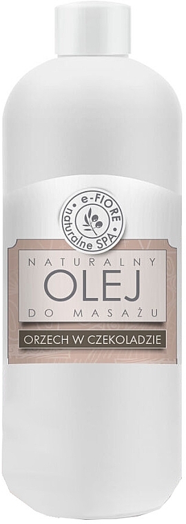 Naturalny olejek do masażu o aromacie orzecha włoskiego w czekoladzie - E-Fiore — Zdjęcie N1