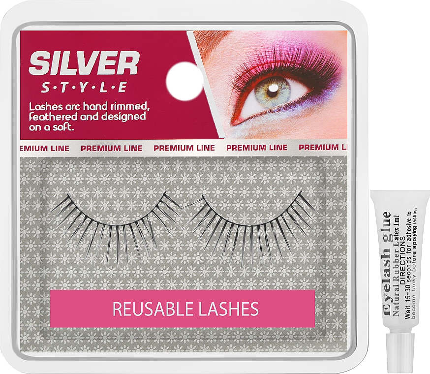 Sztuczne rzęsy, FR 114 - Silver Style Eyelashes — Zdjęcie N1