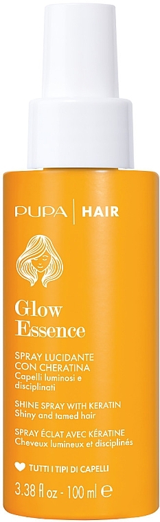 Nabłyszczający lakier do włosów - Pupa Glow Essence Shine Spray with Keratin — Zdjęcie N1