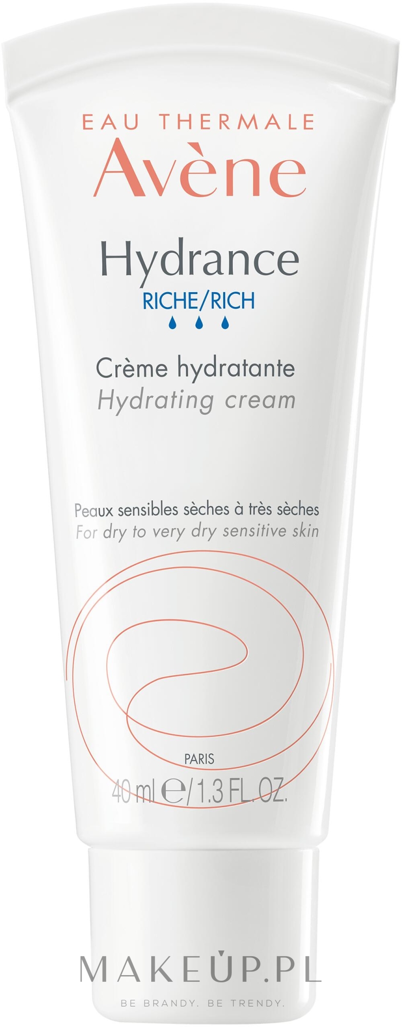 Nawilżający krem do skóry delikatnej, suchej i bardzo suchej - Avène Hydrance Rich Hydrating Cream — Zdjęcie 40 ml