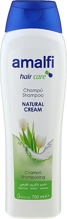 Szampon do włosów, Naturalny krem - Amalfi Natural Cream Shampoo — Zdjęcie N1