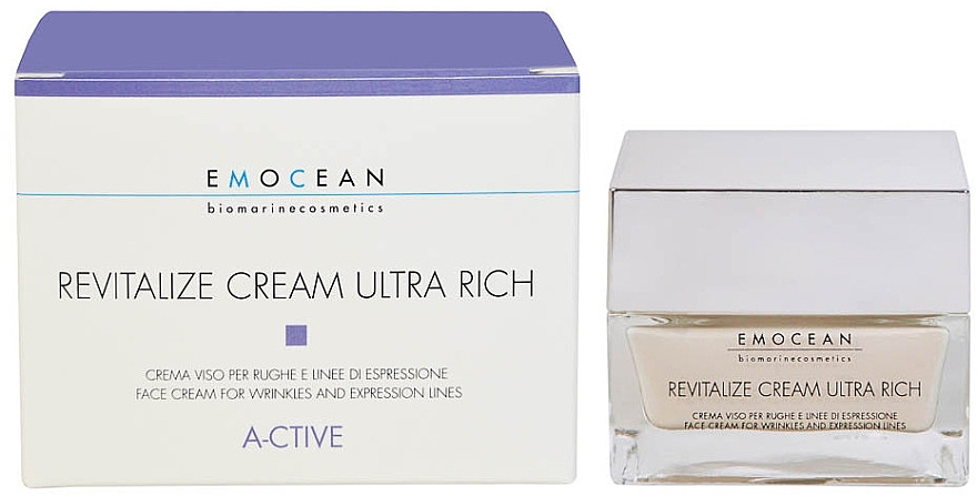 Krem na głębokie zmarszczki o bogatej konsystencji - Emocean A-Ctive Revitalize Cream Ultra Rich — Zdjęcie N1