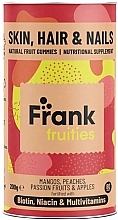 Suplement diety dla skóry, włosów i paznokci - Frank Fruities Skin Hair And Nails Natural Fruit Gummies  — Zdjęcie N1