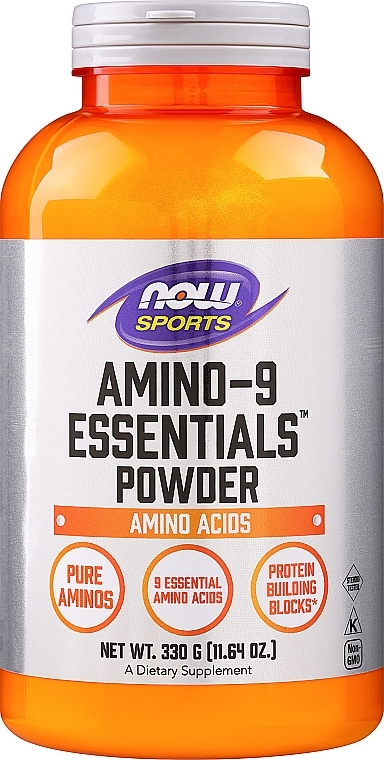 Aminokwasy dla sportowców w proszku - Now Foods Amino-9 Essentials Sports — Zdjęcie N1