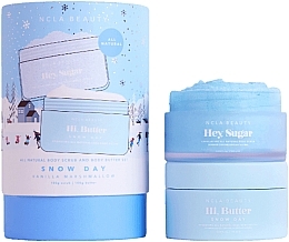 Kup Zestaw - NCLA Beauty Snow Day Body Care Set (b/butter/100g + b/scrub/100g) 
