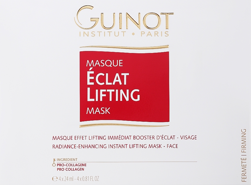 Ujędrniająca maska rozświetlająca do twarzy - Guinot Masque Eclat Lifting — Zdjęcie N1