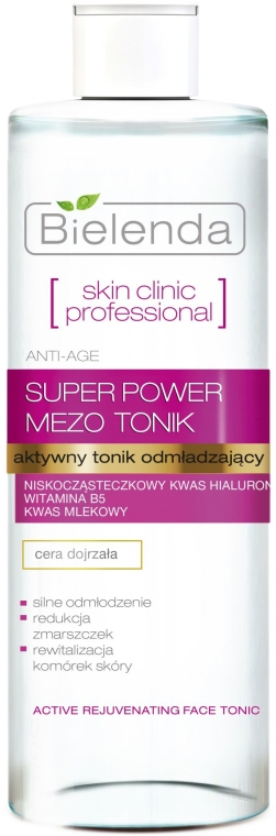 Aktywny tonik odmładzający - Bielenda Skin Clinic Professional Mezo