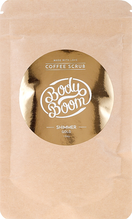 Rozświetlający peeling kawowy do ciała - BodyBoom Coffe Scrub Shimmer Gold — Zdjęcie N1