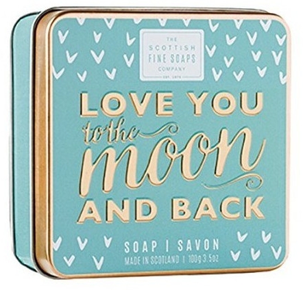 Mydło w metalowej puszce - Scottish Fine Soaps Love You To The Moon And Back Soap In A Tin — Zdjęcie N1