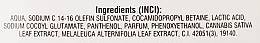 Żel do higieny intymnej z olejem konopnym - Bione Cosmetics Cannabis Intimate Lactic Acid And Tea Tree Wash Gel — Zdjęcie N3