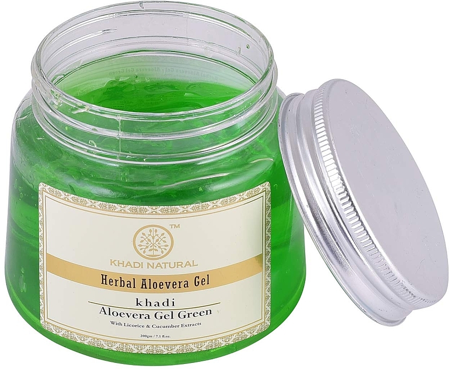 Żel aloesowy Aloevera - Khadi Natural Herbal Aloevera Gel Green — Zdjęcie N3