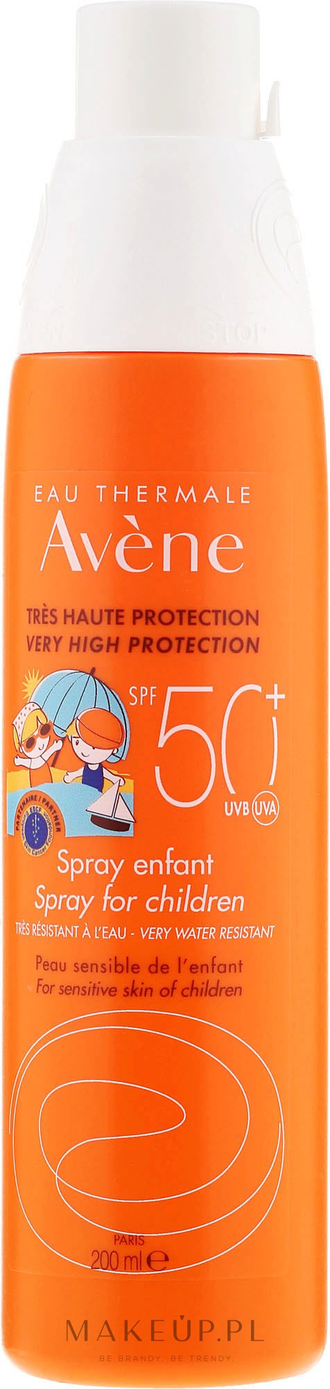 Przeciwsłoneczny spray do ciała dla dzieci SPF 50 - Avène Sun Spray For Children — Zdjęcie 200 ml