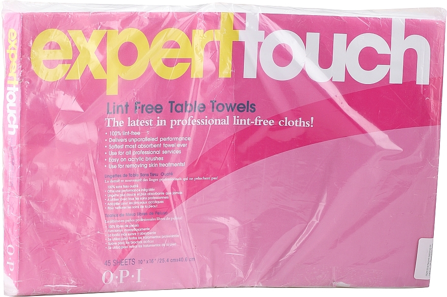 PRZECENA! Ręczniki bezpyłowe do manicure - OPI. Expert Expert Touch Table Towels * — Zdjęcie N3