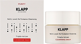 Oczyszczający balsam do twarzy - Klapp Multi Level Performance Triple Action Cleansing Balm  — Zdjęcie N2