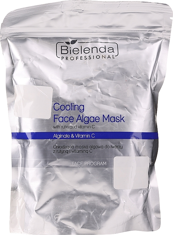 PRZECENA! Chłodząca maska algowa do twarzy z rutyną i witaminą C - Bielenda Professional Cooling Face Algae Mask With Rutin And Vitamin C (uzupełnienie) * — Zdjęcie N1