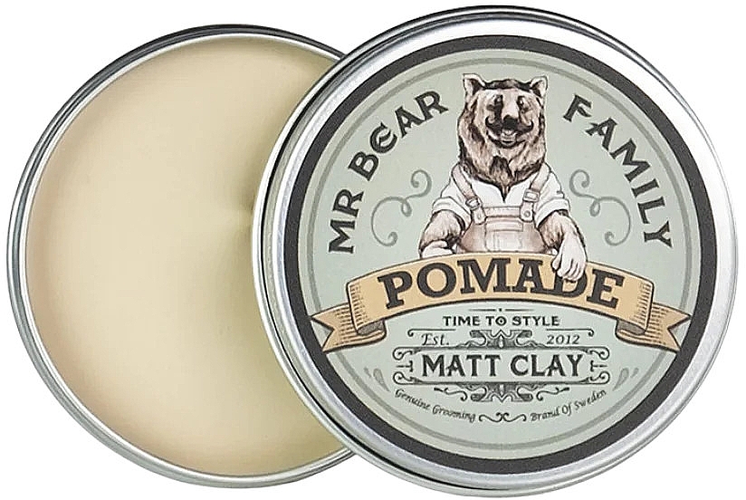 Matująca glinka do stylizacji włosów - Mr Bear Family Pomade Matt Clay Travel Size — Zdjęcie N1