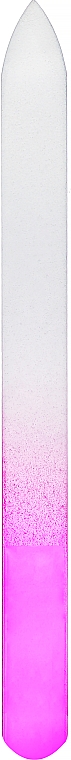 Szklany pilnik do paznokci, 14 cm, 74400, różowy - Top Choice — Zdjęcie N1