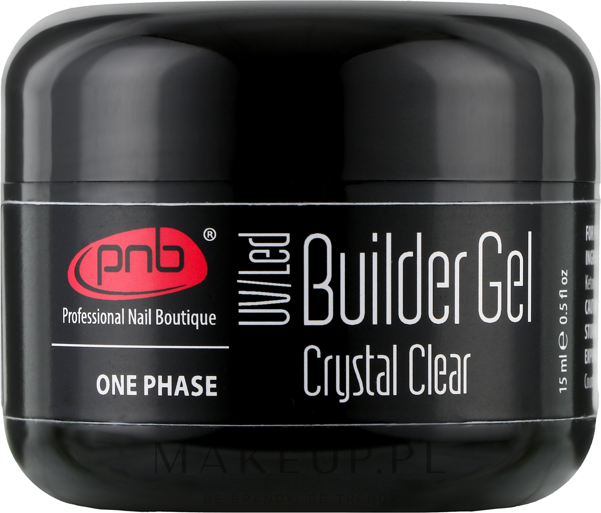 Jednofazowy żel budujący do paznokci - PNB Builder Gel Crystal Clear — Zdjęcie 15 ml