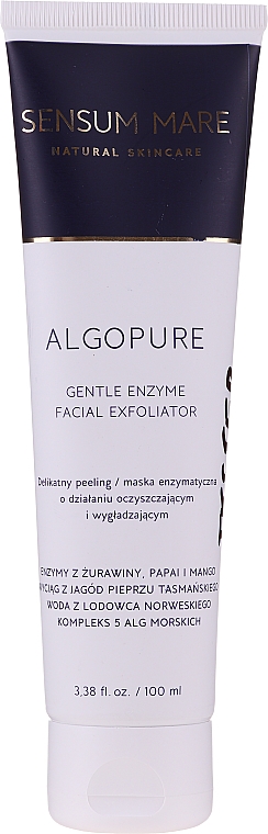 Delikatny peeling enzymatyczny do twarzy - Sensum Mare Algopure Gentle Enzyme Facial Exfoliator — Zdjęcie N1