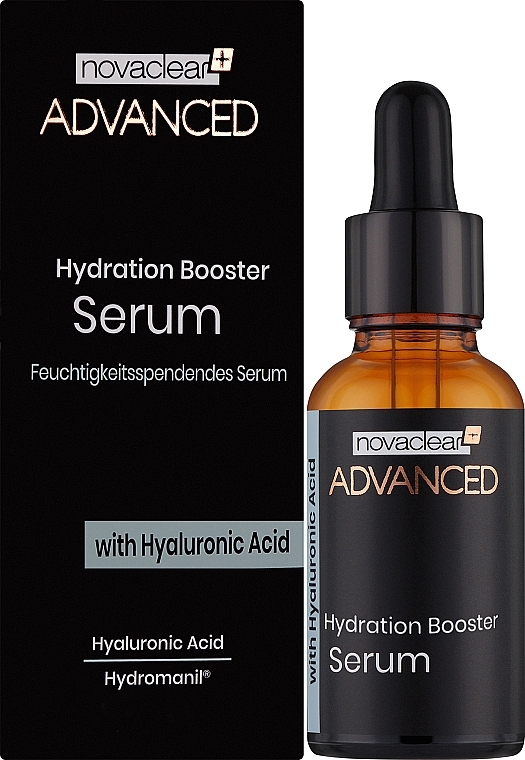 Nawilżające serum-booster do twarzy z kwasem hialuronowym - Novaclear Advanced Hydration Booster Serum with Hyaluronic Acid — Zdjęcie N2