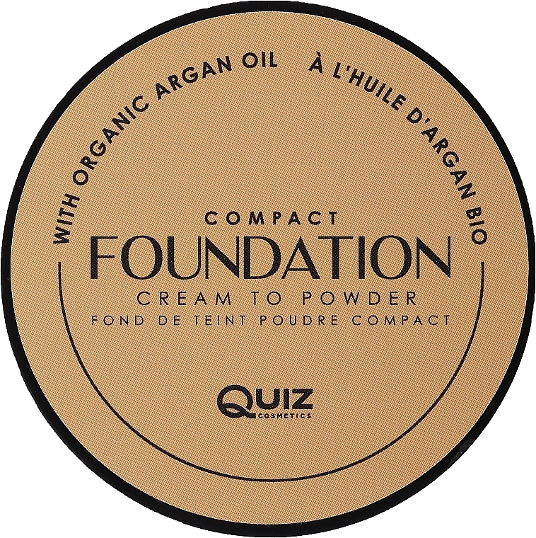 Kremowy podkład w kompakcie - Quiz Cosmetics Compact Foundation Cream To Powder — Zdjęcie N2