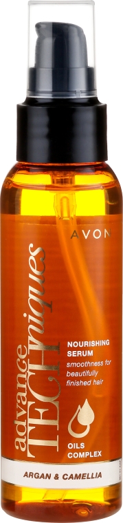 Eliksir do włosów z olejem arganowym i kameliowym - Avon Advance Techniques Nourishing Serum — Zdjęcie N1