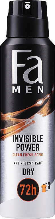 Antyperspirant w sprayu - Fa Men Xtreme Invisible Power 72 H — Zdjęcie N1