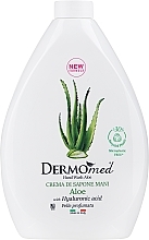 Kremowe mydło do rąk Aloes, bez dozownika - Dermomed Hand Wash Aloe With Hyaluronic Acid — Zdjęcie N1