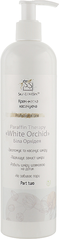 Krem-maska ​​do skóry dłoni i stóp Biała Orchidea - SkinLoveSpa Paraffin Therapy — Zdjęcie N3
