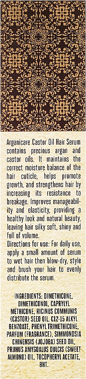 Serum na porost włosów - Arganicare Castor Oil Hair Serum — Zdjęcie N3