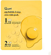 Kup Dwuetapowe paski oczyszczające na nos 2 sztuki - Quret Egg Bubble 2-Step Nose Wide Pack