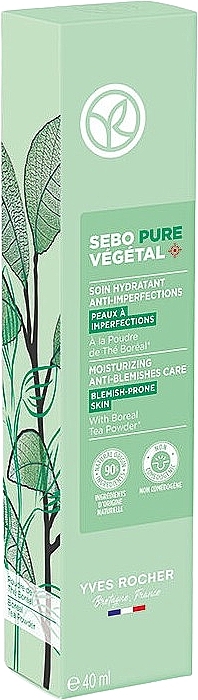 Krem nawilżający 4 w 1 przeciw niedoskonałościom - Yves Rocher Sebo Pure Vegetal Face Cream — Zdjęcie N3