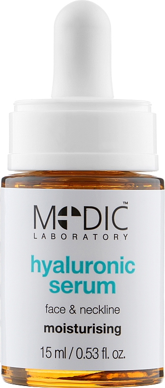 Serum do twarzy z kwasem hialuronowym - Pierre Rene Medic Laboratory Hyaluronic Serum Face & Neckline Moisturising — Zdjęcie N2