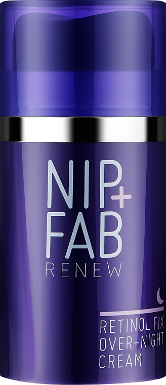 Odmładzający krem do twarzy na noc z retinolem - NIP + FAB Retinol Fix Overnight Cream