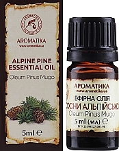 100% naturalny olejek z sosny alpejskiej - Aromatika — Zdjęcie N2