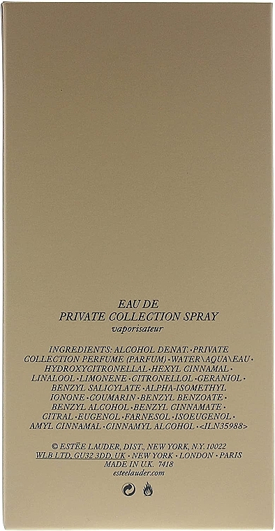 Estée Lauder Eau de Private Collection - Woda perfumowana — Zdjęcie N4