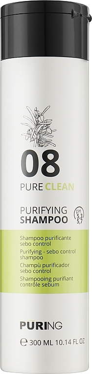 Szampon regulujący wydzielanie sebum z algami - Puring Pureclean Purifying Shampoo — Zdjęcie N1