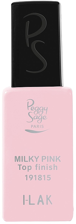 Top coat do paznokci Efekt śnieżnej kuli - Peggy Sage Top Finish Milky Pink I-Lak — Zdjęcie N1