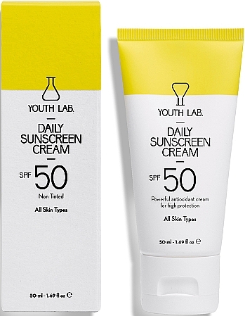 Krem przeciwsłoneczny do twarzy SPF 50 - Youth Lab. Daily Sunscreen Cream SPF 50 — Zdjęcie N1
